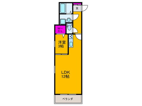 ディアコート蒼空Ⅱの物件間取画像